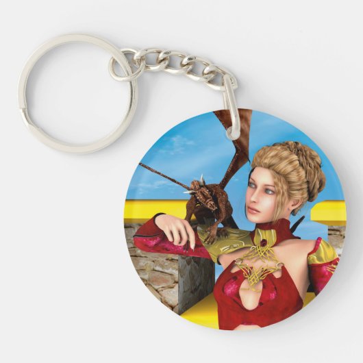 Dragon Lady Schlüsselanhänger (Vorderseite)