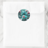 Dragon Lantern 2 Runder Aufkleber (Tasche)