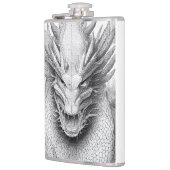 Dragon Legend Wild Nature Illustration Line Epic Flachmann (Links)