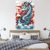 Dragon Leinwanddruck (Insitu (Schlafzimmer))