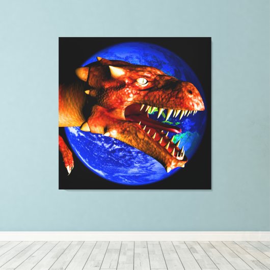 Dragon Leinwanddruck (Insitu (Holzboden))