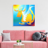 Dragon Leinwanddruck (Insitu (Wohnzimmer))