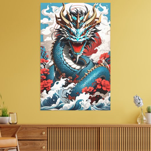 Dragon Leinwanddruck (Insitu (Wohnzimmer))