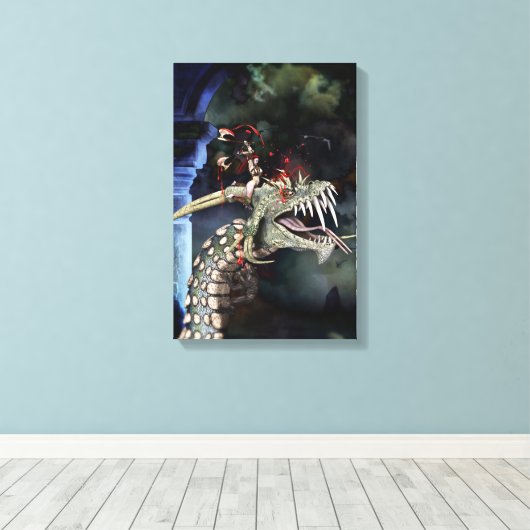 Dragon Leinwanddruck (Insitu (Holzboden))