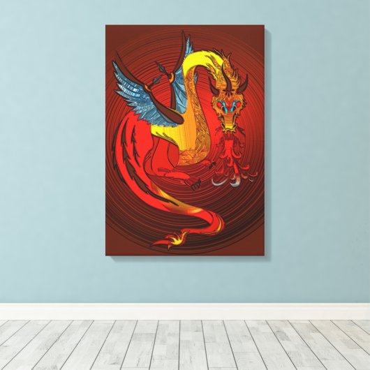 Dragon Leinwanddruck (Insitu (Holzboden))