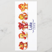 Dragon Lesezeichen Menükarte (Rückseite)