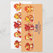 Dragon Lesezeichen Menükarte (Vorne/Hinten)