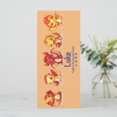 Dragon Lesezeichen Menükarte (Stehend Vorderseite)