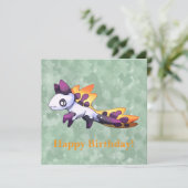 Dragon let’s Party  Karte (Stehend Vorderseite)