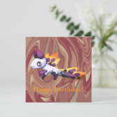 Dragon let’s Party  Karte (Stehend Vorderseite)