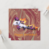 Dragon let’s Party  Karte (Vorderseite/Rückseite Beispiel)