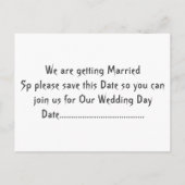 Dragon Liebe Ankündigungspostkarte (Rückseite)