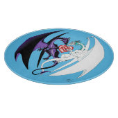 Dragon Liebe Heart Blue Schneidebrett (Ecke)
