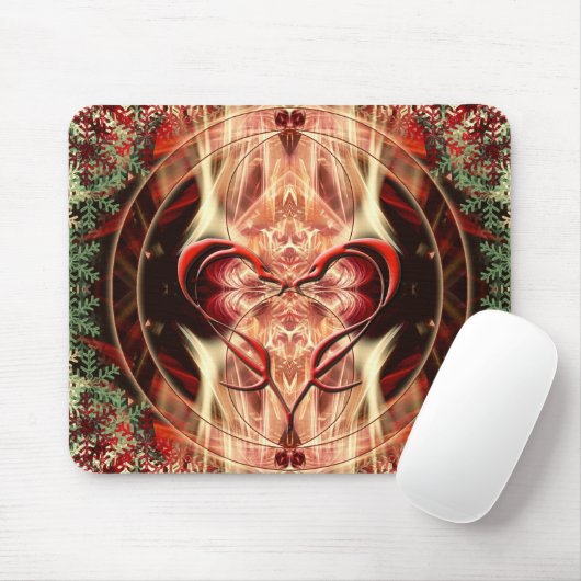 Dragon Liebe Herzverbindung Mousepad (Mit Mouse)