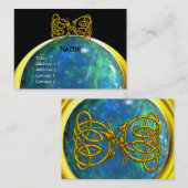 DRAGON LIEBE, opellgelb, schwarz, blau Visitenkarte (Vorne/Hinten)