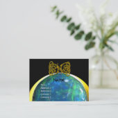 DRAGON LIEBE, opellgelb, schwarz, blau Visitenkarte (Stehend Vorderseite)