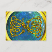 DRAGON LIEBE, opellgelb, schwarz, blau Visitenkarte (Rückseite)