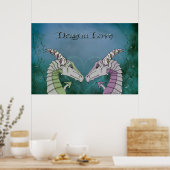 Dragon-Liebe Poster (Küche)