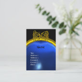 DRAGON LIEBE SAPPHIRE MONOGRAM VISITENKARTE (Stehend Vorderseite)