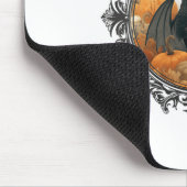 Dragon liest Bücher mit Fall Pumpkin Fant Mousepad (Ecke)