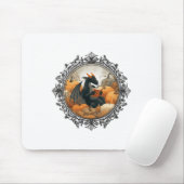 Dragon liest Bücher mit Fall Pumpkin Fant Mousepad (Mit Mouse)