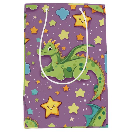 Dragon lila mittlere geschenktüte (Vorderseite)