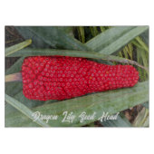 Dragon Lily Red Seed Head Schneidebrett (Vorderseite)
