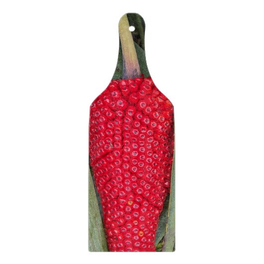 Dragon Lily Red Seed Head Schneidebrett (Vorderseite)