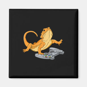 Dragon Lizard Gamer Video Gecko Magnet