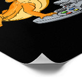 Dragon Lizard Gamer Video Gecko Poster (Ecke)