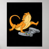 Dragon Lizard Gamer Video Gecko Poster (Vorne)