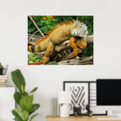 Dragon lizard Posters Poster (Heimbüro)