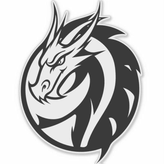 Dragon Logo Vinyl Sticker (Vorderseite)