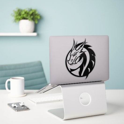 Dragon Logo Vinyl Sticker (Laptop auf Schreibtisch)