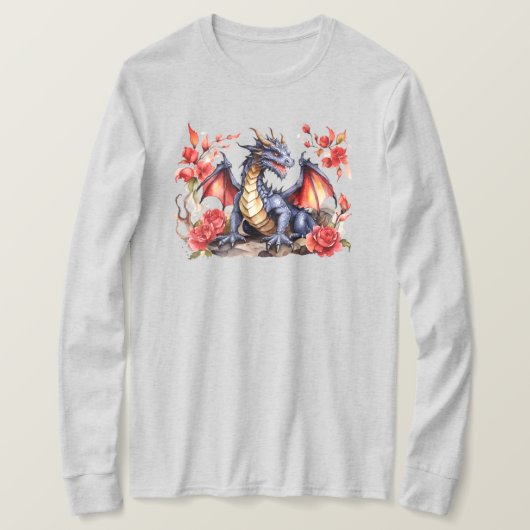 "Dragon Long Sleeve T - Shirt (Design vorne)