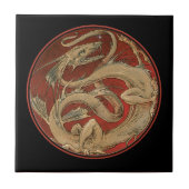 Dragon Lore Art Nouveau Fliese (Vorderseite)