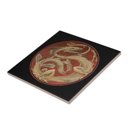 Dragon Lore Art Nouveau Fliese (Seite)
