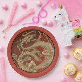 Dragon Lore - Art Nouveau Pappteller (Party)