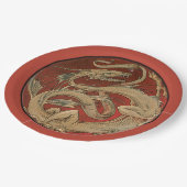 Dragon Lore - Art Nouveau Pappteller (Schrägansicht)