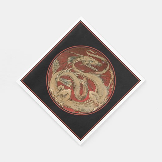 Dragon Lore - Art Nouveau Serviette (Ecke)