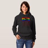 Dragon Love Gay Pride Flag Aesthetic Mythical Fant Hoodie (Vorne ganz)