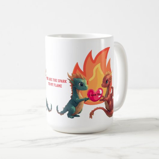 Dragon Love Mug Kaffeetasse (VorderseiteRechts)