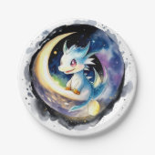 Dragon Magic Baby Dusche Pappteller (Vorderseite)