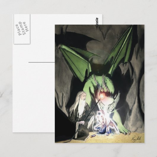 Dragon Magic Postkarte (Vorne/Hinten)