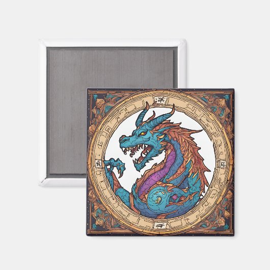 Dragon Magnet (Vorderseite/Rückseite)