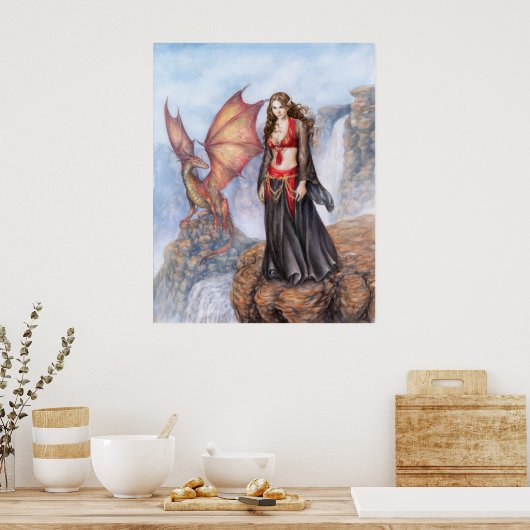 Dragon Maiden Poster (Küche)