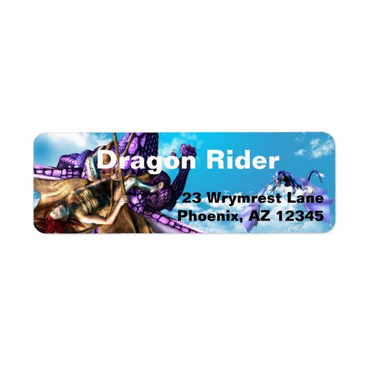 Dragon Mail Label (Vorne)