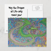Dragon Mail Postkarte (Vorne/Hinten)