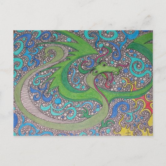 Dragon Mail Postkarte (Vorderseite)