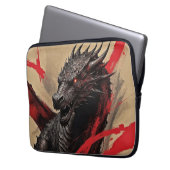 Dragon Majestät - Abstrakter Expressionismus Laptopschutzhülle (Vorderseite Links)